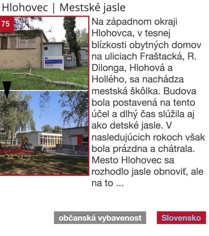 kulturna premena Hlohovec