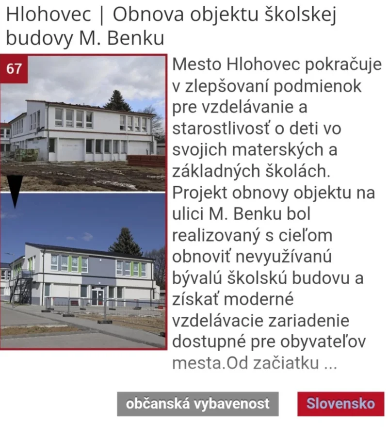 kulturna premena Hlohovec 