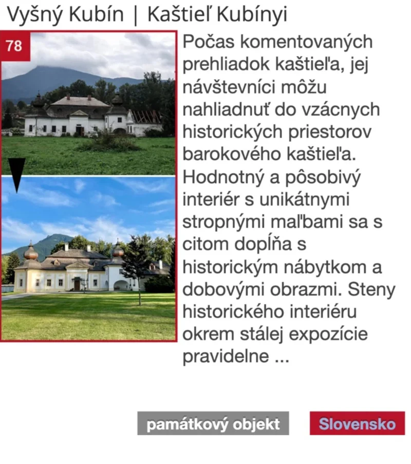 kulturna premena Vyšný Kubín