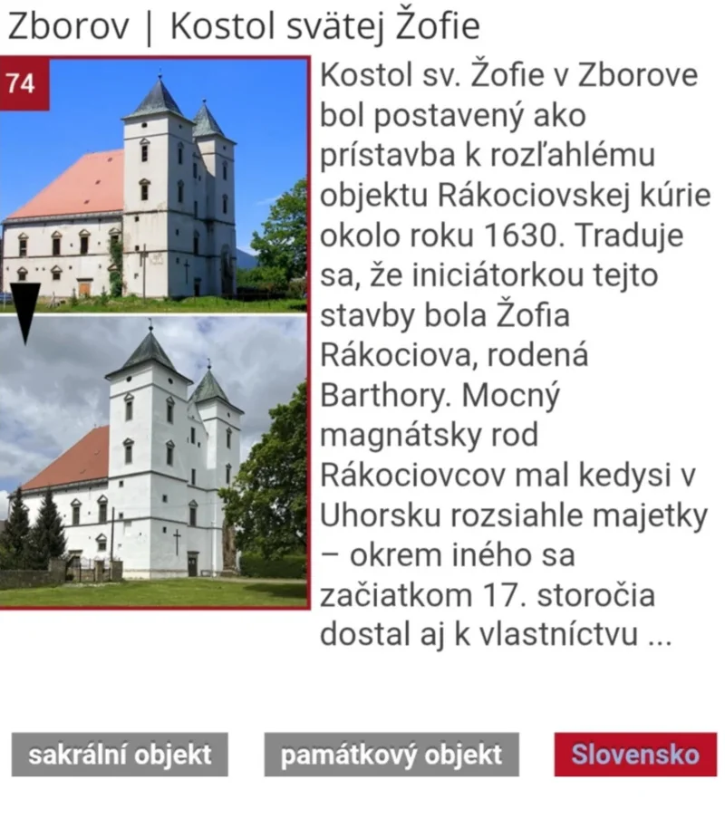 kulturna premena Zborov